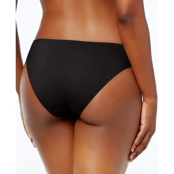 XS X-SMALL Calvin Klein QF1810 Logo-Waist Laser Bikini Black NWT New with Tags - Picture 5 of 8